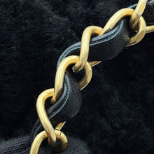 Load image into Gallery viewer, CHANEL Paris 31 Louis Cambon Chain Shoulder Bag Black Shearling Sheep Tweed Leather
