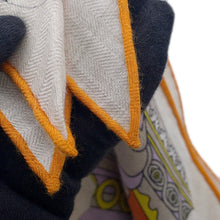 Load image into Gallery viewer, HERMES Triangle Jean Natural/Vert/Jaune Cashmere70% Silk30%
