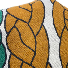 Load image into Gallery viewer, HERMES Carre Jean TRESSES H Size 140 Vert Emeraude/Caramel / Blanc Cashmere70% Silk30%
