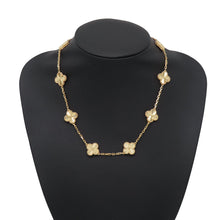 Load image into Gallery viewer, Van Cleef &amp; Arpels Vintage Alhambra Necklace with 10 Guilloché MotifsVCARP3JJ00 18K Yellow Gold
