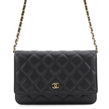 Load image into Gallery viewer, CHANEL Matelasse Classic Chain Wallet BlackAP0250 Lambskin

