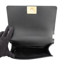 Load image into Gallery viewer, CHANEL Boy Chanel BlackA67086 Caviar Leather Size 25
