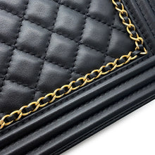 Load image into Gallery viewer, CHANEL Boy Chanel BlackA67086 Caviar Leather Size 25

