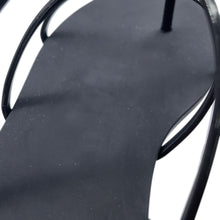 Load image into Gallery viewer, HERMES Mykonos Sandals Black Rubber Size 36
