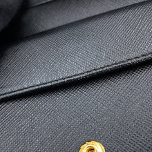 Load image into Gallery viewer, PRADA Saffiano Leather Compact Wallet Black1MV204_QHH_F0002 Saffiano LeatherLeather

