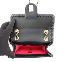 Load image into Gallery viewer, CHANEL Matelasse Single Flap Shoulder Bag BlackAS2495-B23328-94305 Lambskin Size Mini
