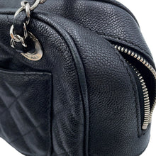 Load image into Gallery viewer, CHANEL Matelasse CC Logo Shoulder Bag Black Caviar Leather
