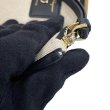 Load image into Gallery viewer, Ferragamo Studio Handbag Black211101 Raffia
