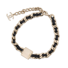 Load image into Gallery viewer, CHANEL CC Logo Choker Metal Leather
