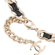 Load image into Gallery viewer, CHANEL CC Logo Choker Metal Leather
