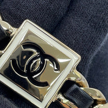 Load image into Gallery viewer, CHANEL CC Logo Choker Metal Leather
