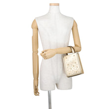 将图像加载到图库查看器中，JIMMY CHOO N/S Tote Star GoldMININSTOTEAUR Calf Leather Rhinestone Size Mini
