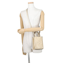 将图像加载到图库查看器中，JIMMY CHOO N/S Tote Star GoldMININSTOTEAUR Calf Leather Rhinestone Size Mini
