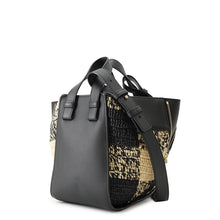 Load image into Gallery viewer, LOEWE hammock compact Black Leather Raffia
