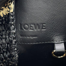 Load image into Gallery viewer, LOEWE hammock compact Black Leather Raffia
