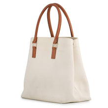 将图像加载到图库查看器中，CELINE Horizontal Cabas Beige/Brown192162BNZ.02NT Canvas Leather Size Medium
