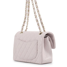 Load image into Gallery viewer, CHANEL Matelasse W flap Chain Shoulder Bag Light PurpleA01113 Caviar Leather
