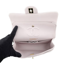 Load image into Gallery viewer, CHANEL Matelasse W flap Chain Shoulder Bag Light PurpleA01113 Caviar Leather
