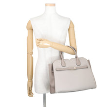 Load image into Gallery viewer, Valextra Valextra 2-Handle Milano Bag Chiaroscuro Nude/SaharaWBMI0017010LOC99PDMSA Soft Calf Leather Size Medium
