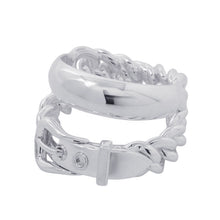 将图像加载到图库查看器中，HERMES BoucleSellier Unflexible Ring Size 51/#11 SV925
