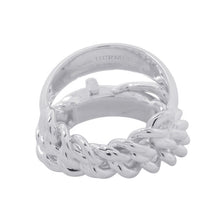 将图像加载到图库查看器中，HERMES BoucleSellier Unflexible Ring Size 51/#11 SV925
