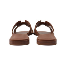 Load image into Gallery viewer, HERMES Oran Sandals Gold Box Calf Leather Size 36
