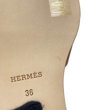 Load image into Gallery viewer, HERMES Oran Sandals Gold Box Calf Leather Size 36

