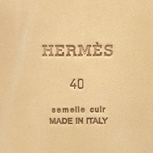 Load image into Gallery viewer, HERMES Izmir Sandals Black Calf Leather Size 40
