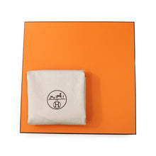 Load image into Gallery viewer, HERMES Avalon III Cushion Ecru/Rouge HH102666M59 Wool90% Cashmere10% Size PM
