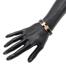Load image into Gallery viewer, HERMES ClicH Bracelet Size PM BlackH700001FO01PM Metal Enamel
