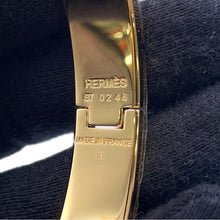 Load image into Gallery viewer, HERMES ClicH Bracelet Size PM OrangeH700001F8APM Gold Plated Enamel
