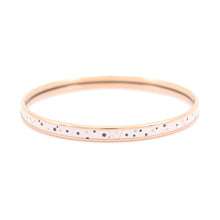 Load image into Gallery viewer, HERMES Enamel Bangle Zodiac Signs Rose Poudre/Anthracite Metal Enamel
