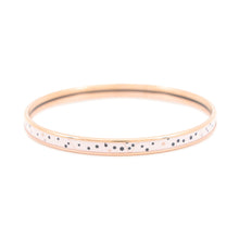 Load image into Gallery viewer, HERMES Enamel Bangle Zodiac Signs Rose Poudre/Anthracite Metal Enamel
