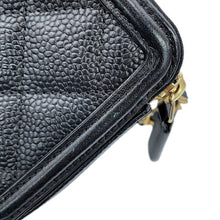 Load image into Gallery viewer, CHANEL CCFiligree Chain Wallet BlackA84450 Caviar Leather
