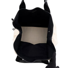 将图像加载到图库查看器中，BALENCIAGA Navy Kabas Ivory/Black581292 Canvas Leather Size M
