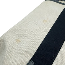 将图像加载到图库查看器中，BALENCIAGA Navy Kabas Ivory/Black581292 Canvas Leather Size M
