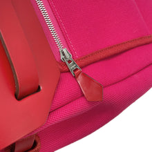 Load image into Gallery viewer, HERMES Herbag zip Rose Mexico/Rouge Piman Toile H Vache Hunter Leather Size PM
