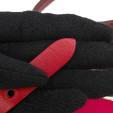 Load image into Gallery viewer, HERMES Herbag zip Rose Mexico/Rouge Piman Toile H Vache Hunter Leather Size PM
