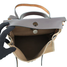 Load image into Gallery viewer, HERMES Herbag zip Etoupe/Ebene Toile Officier Vache Hunter Leather Size PM

