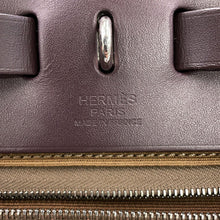 Load image into Gallery viewer, HERMES Herbag zip Etoupe/Ebene Toile Officier Vache Hunter Leather Size PM
