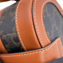 Load image into Gallery viewer, CELINE Triomphe Heart Tambour Shoulder Bag Tan198212BZJ.04LU PVC Leather
