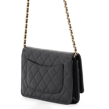 Load image into Gallery viewer, CHANEL Matelasse Classic Chain Wallet BlackAP0250-Y01864-C3906 Caviar Leather
