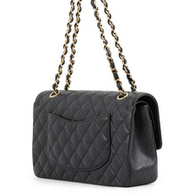 Load image into Gallery viewer, CHANEL Matelasse W Flap ChainShoulder Bag BlackA01112-Y01864-C3906 Caviar Leather Size 25
