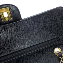Load image into Gallery viewer, CHANEL Matelasse W Flap ChainShoulder Bag BlackA01112-Y01864-C3906 Caviar Leather Size 25
