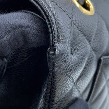 Load image into Gallery viewer, CHANEL Matelasse W Flap ChainShoulder Bag BlackA01112-Y01864-C3906 Caviar Leather Size 25
