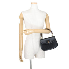Load image into Gallery viewer, GUCCI Bamboo 1947 Black863165 AAGDM 1096 Leather Size Small
