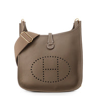 HERMES Evelyne3 Etoupe Taurillon Clemence Size PM