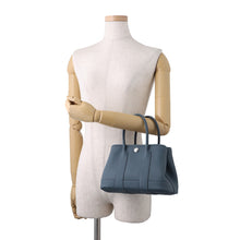 Load image into Gallery viewer, HERMES Neo Garden Blue Tempete Negonda Leather Size 23
