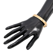 Load image into Gallery viewer, LOUIS VUITTON Cuff nanogram Size M GoldM00252 Monogram・Pattern Metal
