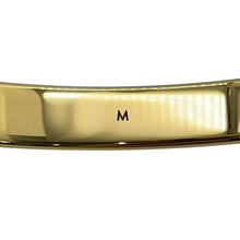 Load image into Gallery viewer, LOUIS VUITTON Cuff nanogram Size M GoldM00252 Monogram・Pattern Metal
